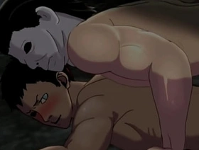 Moreno foi fudido na casa abandonada - HALLOWEEN Gay Bara Yaoi