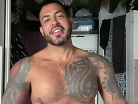 Harness and horny touching BBC big muscle latino - VIKTOR ROM -