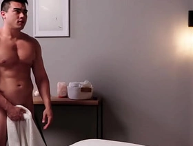 Handsome cutie Hoss Kado bends over Stud Axel Kane to ram his butthole in bareback