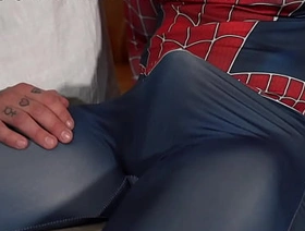 Superhero Spiderman’s BBC gets all Jizzed up at ManUpFilm