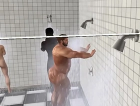 spying on hunky cam heyward showering in steelrs team showers