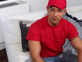 REALITY DUDES - Pizza Guy Nic Sahara Is Low On Cash So I Offered Him A Good Tip If He Lets Me Fuck His Ass