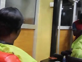 Salvador Gomez one of the best porn actors on the African scene decides to fuck the young Ugandan Latifa in the middle of a massage session in a beauty salon it's great this work session let's admire