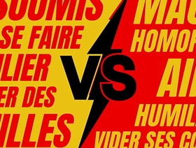 Plan hard entre un français hétéro macho puissant et un jeune gay soumis et faible