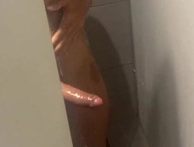 My Gym Cruising in showers Blowjob Cum on Face Masturbation Bareback fucking creampie Lots of cum