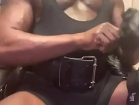 Black Muscle Dad Fetish Smoking Teaser