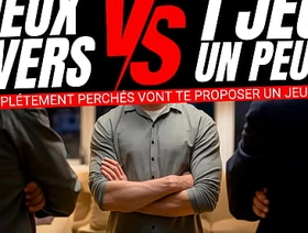 Tu vas jouer à un jeu sexuel très bizarre avec 2 daddies très dominant