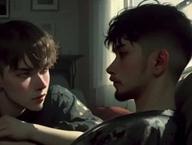 Curious Twinks jerk each other off and swallow (audio)