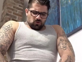 Dadbod punished his stepson for jerking off on the couch