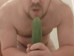 Gay from Russia fucks his fat ass on camera in close-up, spreads his buttocks and sucks cock after ass!
